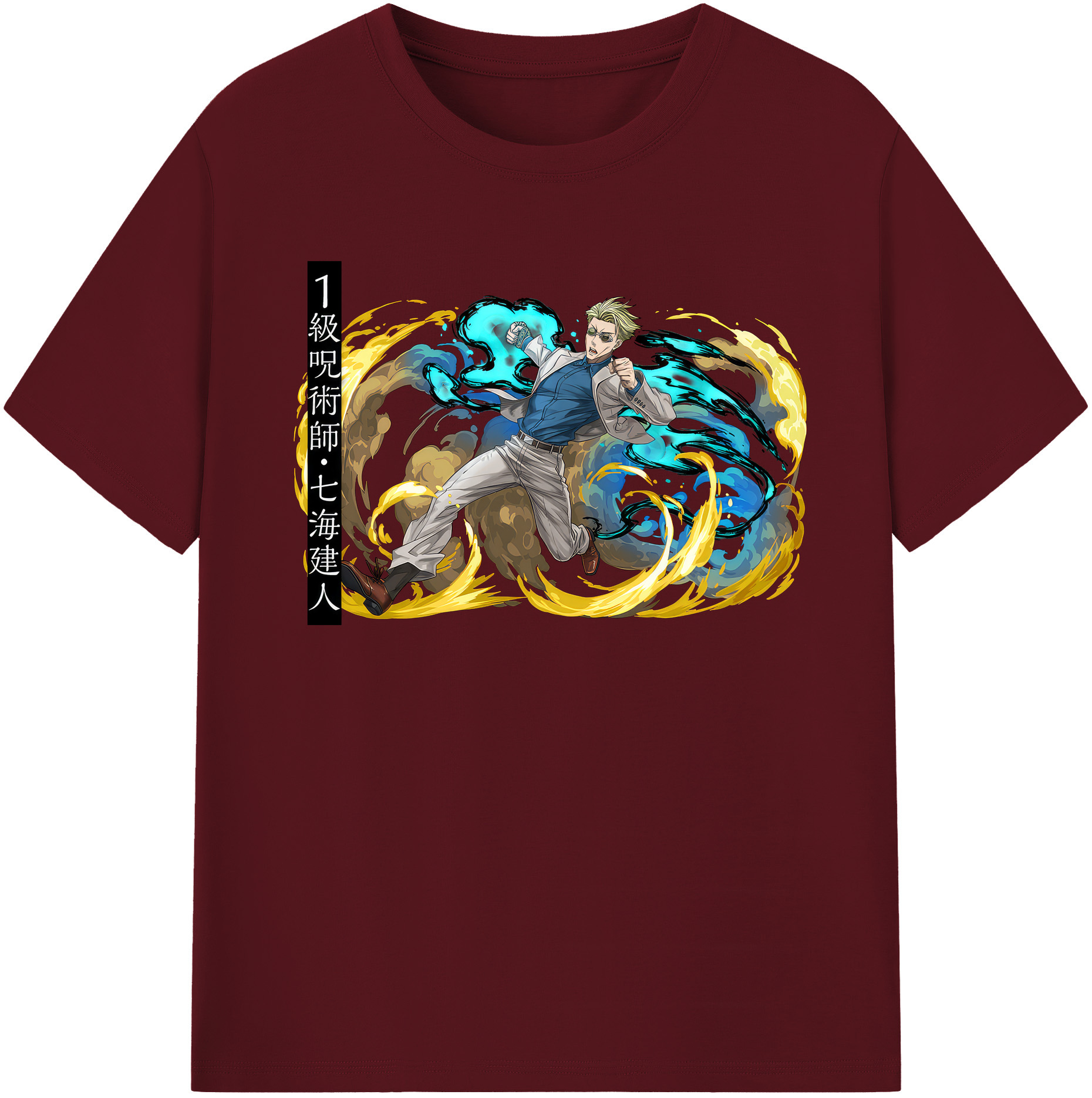 （画像用） 呪術廻戦 Jujutsu Kaisen 綿100％半袖Tシャツ（フロントプリント）